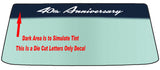 Fits A Nissan "40th Anniversary" Vehicles Banner Windshield Banner Die Cut Decal - Vinyl Application Tool Included