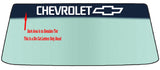 Fits A CHEVROLET Vehicle Custom Windshield Banner Graphic Die Cut Decal - Vinyl Application Tool Included