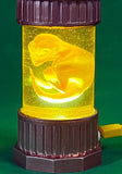 Epoxy Resin Crafted Velociraptor Embryo Test Tube- 3D Printed and Resin Velociraptor Test Tube Statue Crystal Dinosaur Sculpture With Light