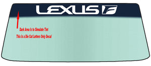 Fits A LEXUS and LEXUS Sport Vehicle Custom Windshield Banner Graphic Die Cut Decal - Vinyl Application Tool Included