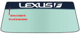 Fits A LEXUS and LEXUS Sport Vehicle Custom Windshield Banner Graphic Die Cut Decal - Vinyl Application Tool Included