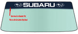 SUBARU Vehicle Custom Windshield Banner Decal WITH TWO (2) Logos - Vinyl Application Tool Included