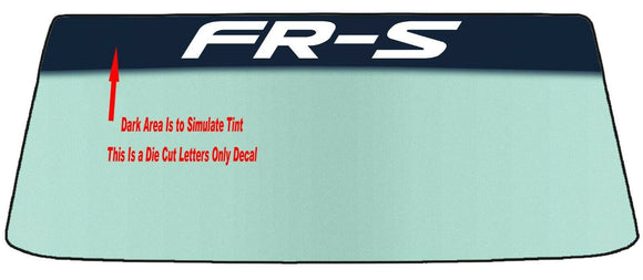 Fits A SCION FR-S Vehicle Custom Windshield Banner Graphic Die Cut Decal - Vinyl Application Tool Included