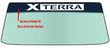 Fits A NISSAN XTERRA Vehicle Custom Windshield Banner Graphic Die Cut Decal - Vinyl Application Tool Included