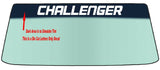 FOR CHALLENGER Windshield Banner Vinyl Decal - With Application Tool