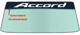 FOR ACCORD Custom Windshield Banner Vinyl Decal - With Application Tool