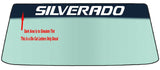 Fits A CHEVROLET SILVERADO Vehicle Custom Windshield Banner Graphic Die Cut Decal - Vinyl Application Tool Included