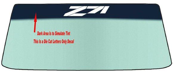 FOR CHEVROLET Z71 AND Z71 OFFROAD WINDSHIELDS BANNER GRAPHIC DIE CUT VINYL DECAL