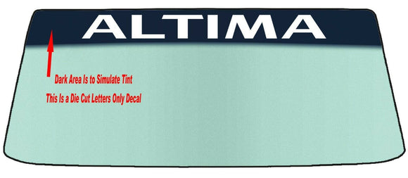 FOR ALTIMA Custom Windshield Banner Vinyl Decal - With Application Tool