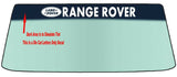 FITS RANGE ROVER  Vehicle Custom Windshield Banner Graphic Die Cut Decal - Vinyl Application Tool Inc