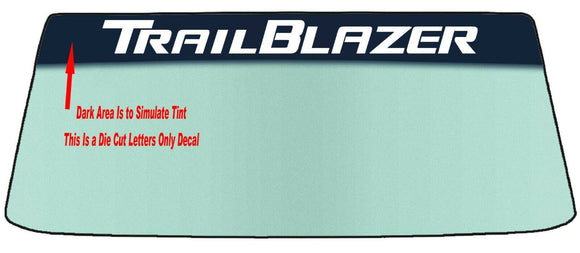 FOR CHEVY TRAILBLAZER Custom Windshield Banner Vinyl Decal - With Application Tool