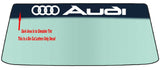 Fits A AUDI Vehicle Custom Windshield Banner Graphic Die Cut Decal - Vinyl Application Tool Included