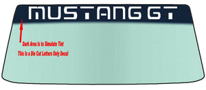 Fits A MUSTANG GT Vehicle Custom Windshield Banner Graphic Die Cut Decal - Vinyl Application Tool Included