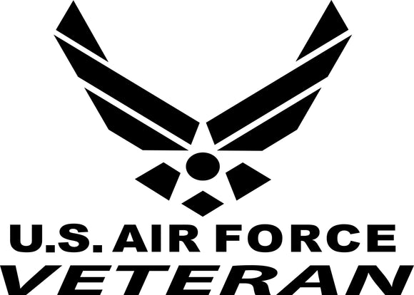 Air Force Veterans Large 12 x 10 Inch Decals Sticker Graphics For Car, Windows, Glass
