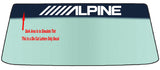 Alpine Vehicle Custom Windshield Banner Graphic Die Cut Decal - Vinyl Application Tool Included