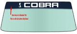 Fits A "COBRA" Vehicle Custom Windshield Banner Graphic Die Cut Decal - Vinyl Application Tool Included