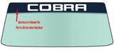 Fits A "COBRA" Vehicle Custom Windshield Banner Graphic Die Cut Decal - Vinyl Application Tool Included