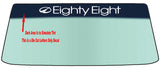Fits A OLDSMOBILE EIGHTY EIGHT Vehicle Custom Windshield Banner Graphic Die Cut Decal - Vinyl Application Tool Included