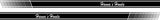 CUSTOM DESIGN YOUR OWN SIDE STRIPES PORSCHE STYLE SIDE STRIPES - White and Light Color Stripes Complete Sets