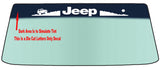 Fits A JEEP " HILL CLIMB" Vehicle Custom Windshield Banner Graphic Die Cut Decal - Vinyl Application Tool Included