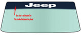 Fits A JEEP Vehicle Custom Windshield Banner Graphic Die Cut Decal - Vinyl Application Tool Included
