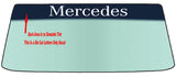 Fits A MERCEDES-BENZ Vehicle Custom Windshield Banner Graphic Die Cut Decal - Vinyl Application Tool Included