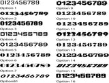 Single Color Race Car Numbers Vinyl Decal Sticker Graphics Package Racecar Sport