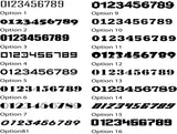 Two Color Race Car Numbers Vinyl Decal Sticker Graphics Package Racecar Sport