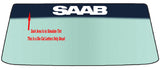 Fits A SAAB Vehicle Custom Windshield Banner Graphic Die Cut Decal - Vinyl Application Tool Included