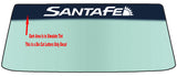Fits A HYUNDAI SANTA FE Vehicle Custom Windshield Banner Graphic Die Cut Decal - Vinyl Application Tool Included