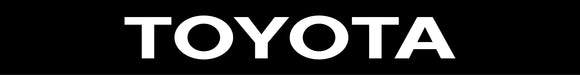 Custom Toyota Windshield Banner with Black Background Graphic Decal / Sticker Vinyl Decal