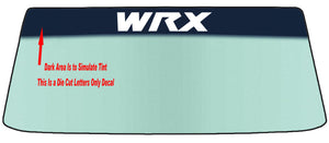 Fits A SUBARU WRX - Two Styles Vehicle Custom Windshield Banner Graphic Die Cut Decal - Vinyl Application Tool Included
