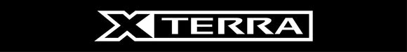 Custom Nissan X-Terra Style 1 Windshield Banner with Black Background Graphic Decal / Sticker Vinyl Decal