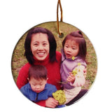 Personalized Ceramic Two Sided Photo Ornaments