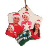 Personalized Ceramic Two Sided Photo Ornaments