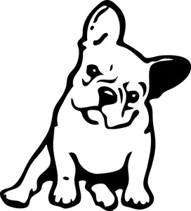 French Bulldog Vinyl Decals Stickers-Five Variations