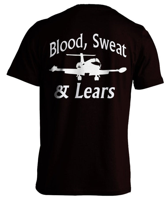 Blood Sweat and Lears  Learjet There is No Other Custom Tee Jets Pilots Aviation Aircraft Plane Lovers worldwide