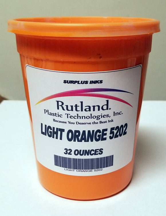 Plastisol Light Orange Screen Printing Ink-Surplus Rutland Ink