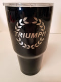Triumph Spitfire Custom Powder Coated Yeti Style Double Walled Stainless Tumbler Cup