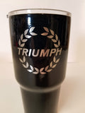 Triumph Spitfire Custom Powder Coated Yeti Style Double Walled Stainless Tumbler Cup