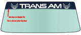 Style 1 For A PONTIAC TRANS AM Vehicle Custom Windshield Banner Graphic Die Cut Decal - Vinyl Application Tool Included