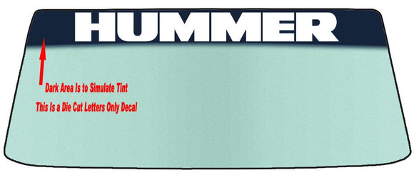 For Hummer H2 and H3 Vehicles Vinyl Windshield Banner Automotive Car Decal Sticker Graphic Accent Decoration