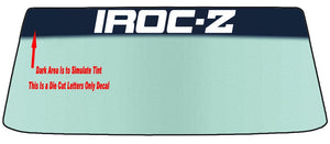 For IROC and IROC Z28  3 Styles Vehicles Vinyl Windshield Banner Automotive Car Decal Sticker Graphic Accent Decoration