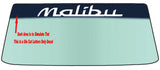 Fits A CHEVY MALIBU Vehicle Custom Windshield Banner Graphic Die Cut Decal - Vinyl Application Tool Included
